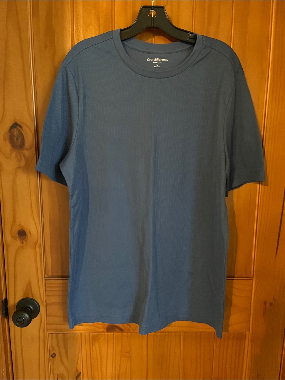 croft & barrow Men's Blue Short-Sleeve Crew Tee